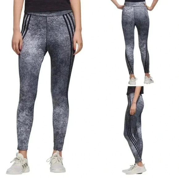 ADIDAS FB 78 TIG Women's 3 Stripes Activewear Cropped Leggings  Size M - Picture 1 of 8